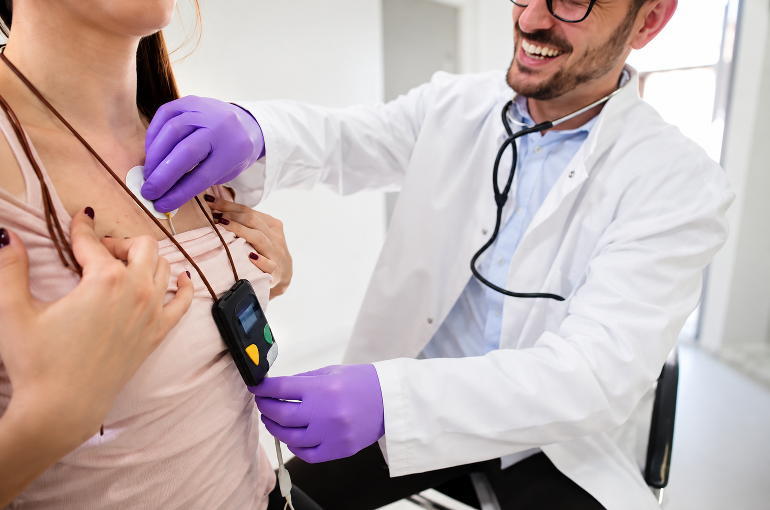 Instalação de aparelho Holter